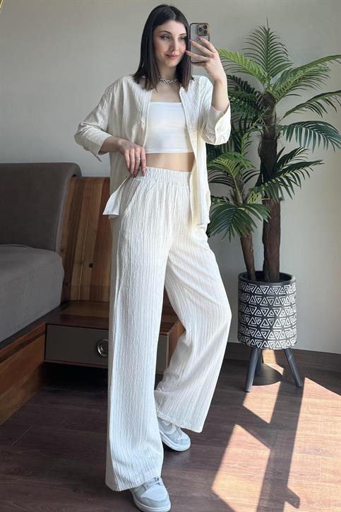 Naturel Keten Pantolon