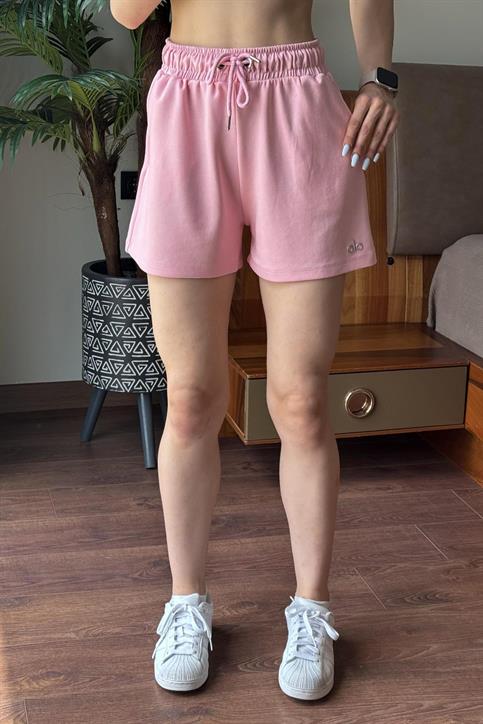 Pembe Alo Armalı Modal Şort