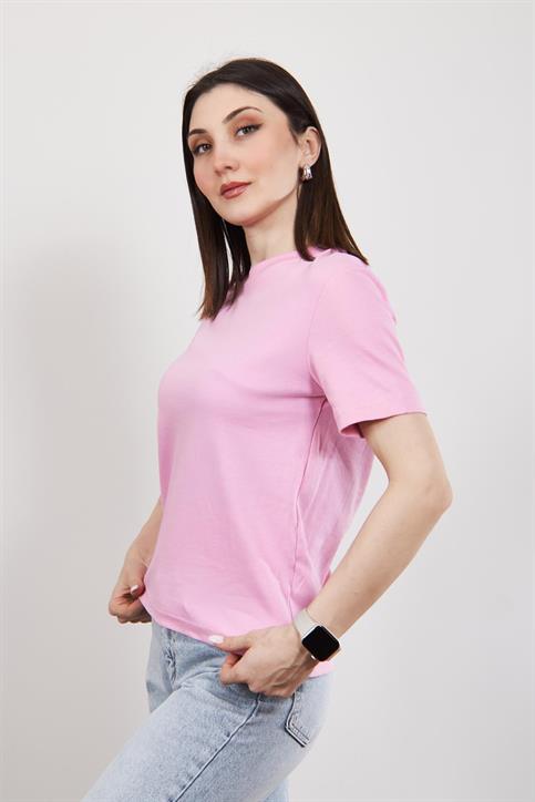 Pembe Massi Kısakollu T Shirt