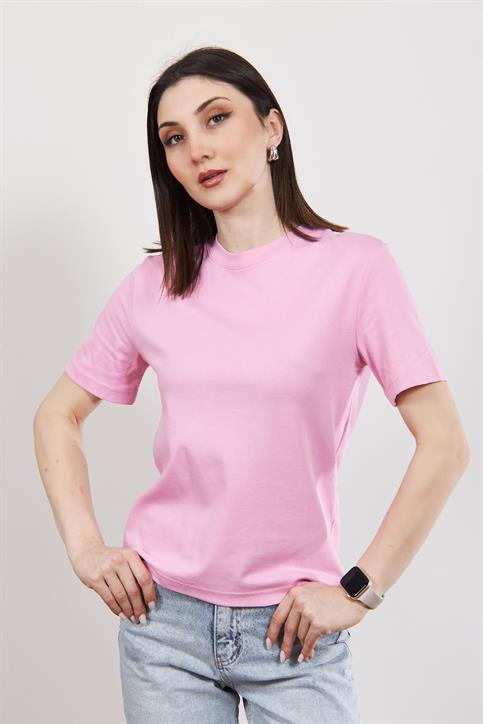 Pembe Massi Kısakollu T Shirt