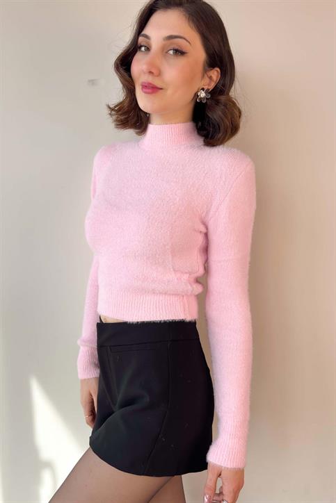 Pembe Yarım Balıkçı Sakallı Yumoş Kazak