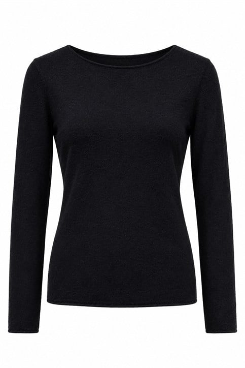 Siyah Açık Yaka Kaşmir Body