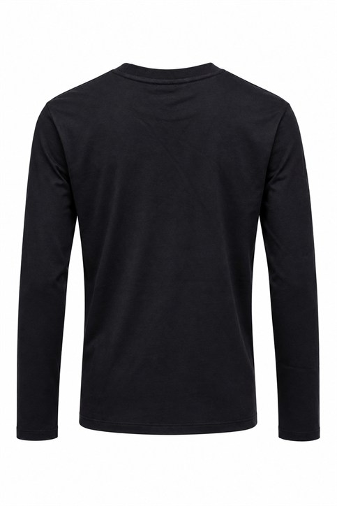 Siyah BYM Gold Kuş Logolu Uzunkollu Shirt