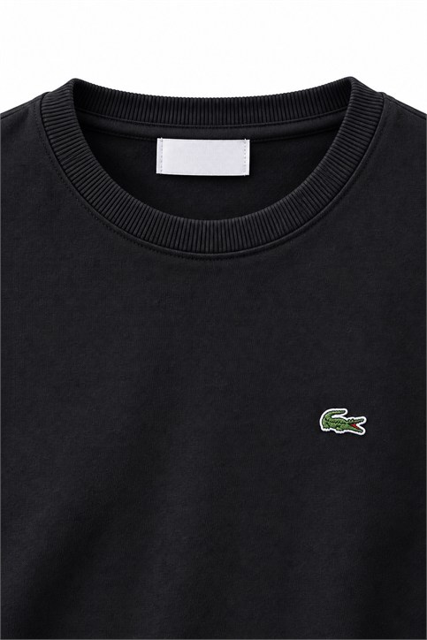 Siyah LCS Yakası Ribanalı İnterlok Uzunkollu Shirt