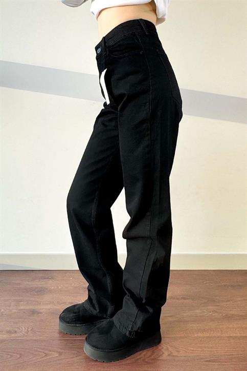 Siyah Straight Kesim Jean