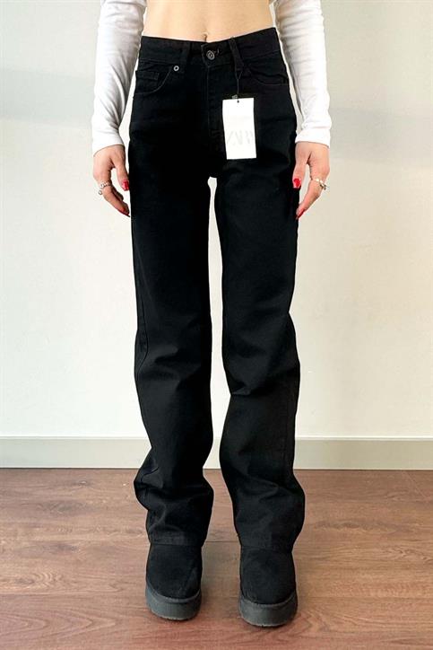 Siyah Straight Kesim Jean