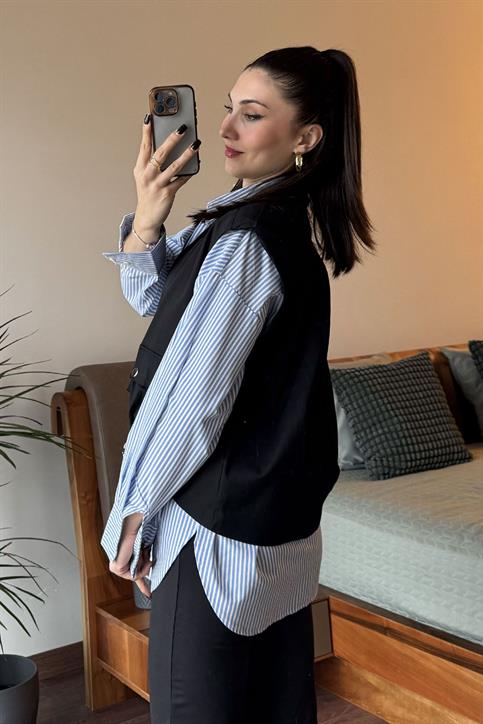 Siyah Venedik Yelek