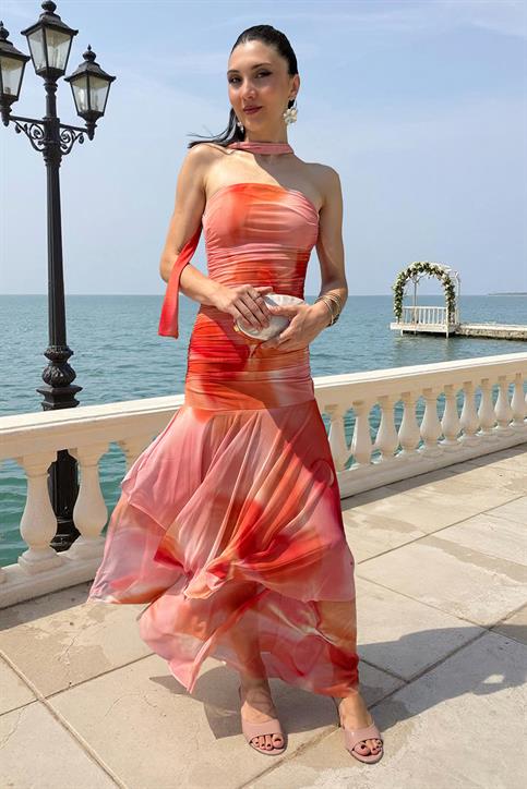 Turuncu Corrientes Elbise