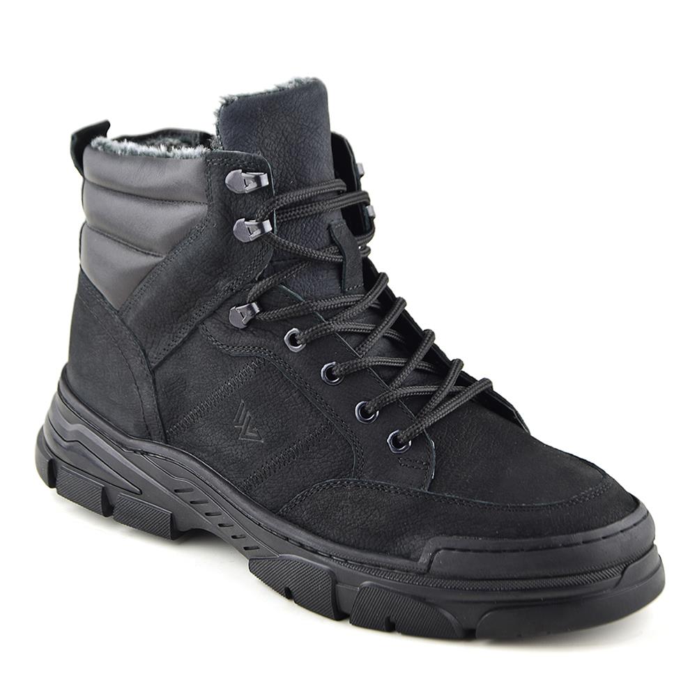 774 Siyah Bot Hakiki Deri