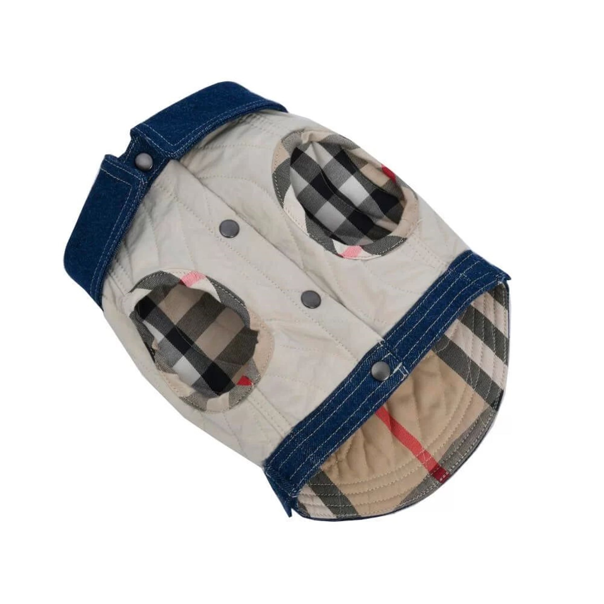 Bej Kapitone Köpek Ceketi