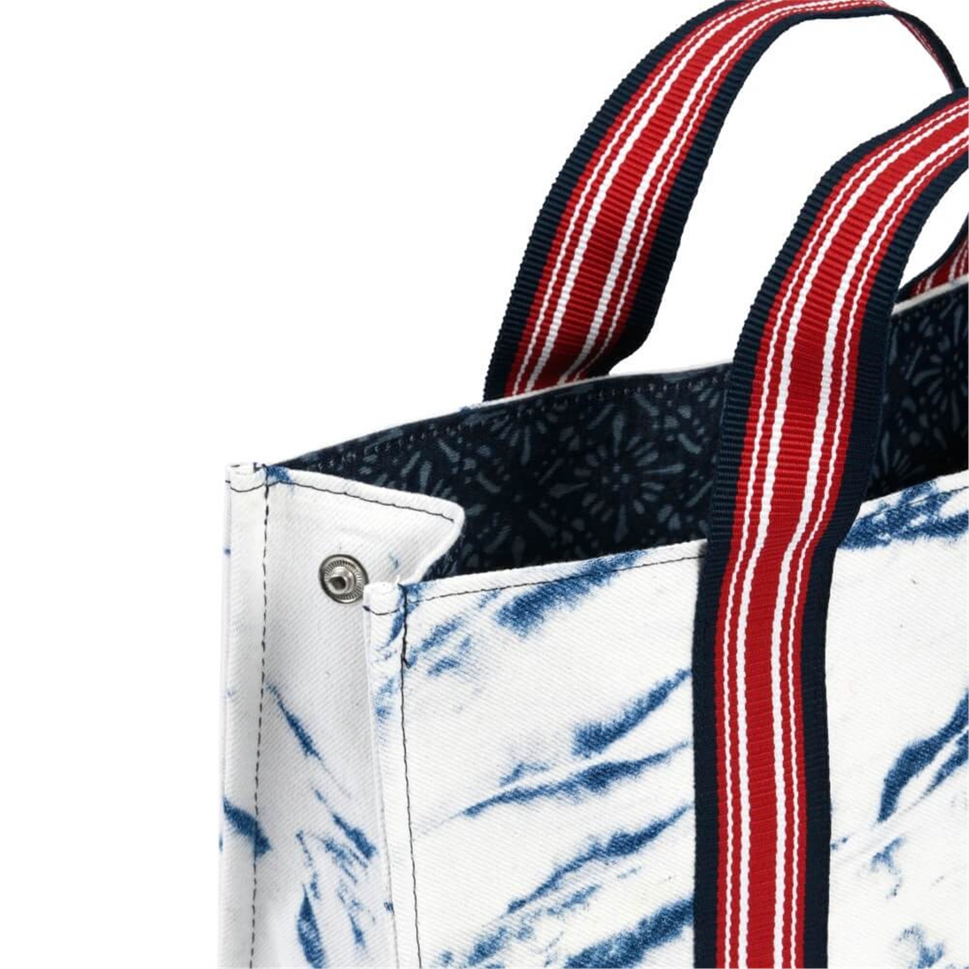 Beyaz Gabardin Batik Tote Bag