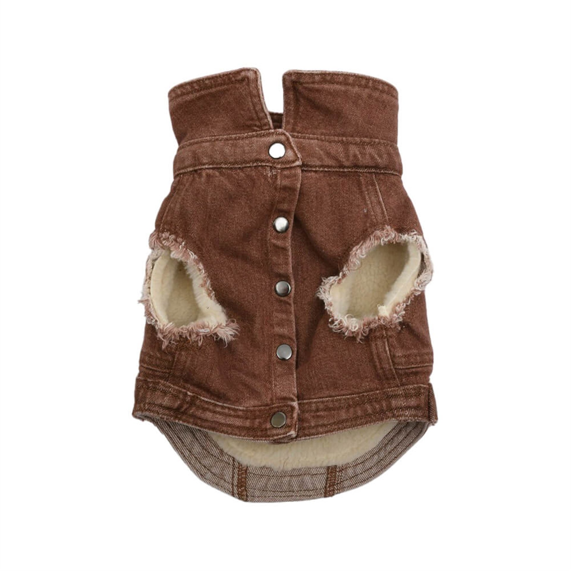 Clay Ekru Polarlı Köpek Ceketi