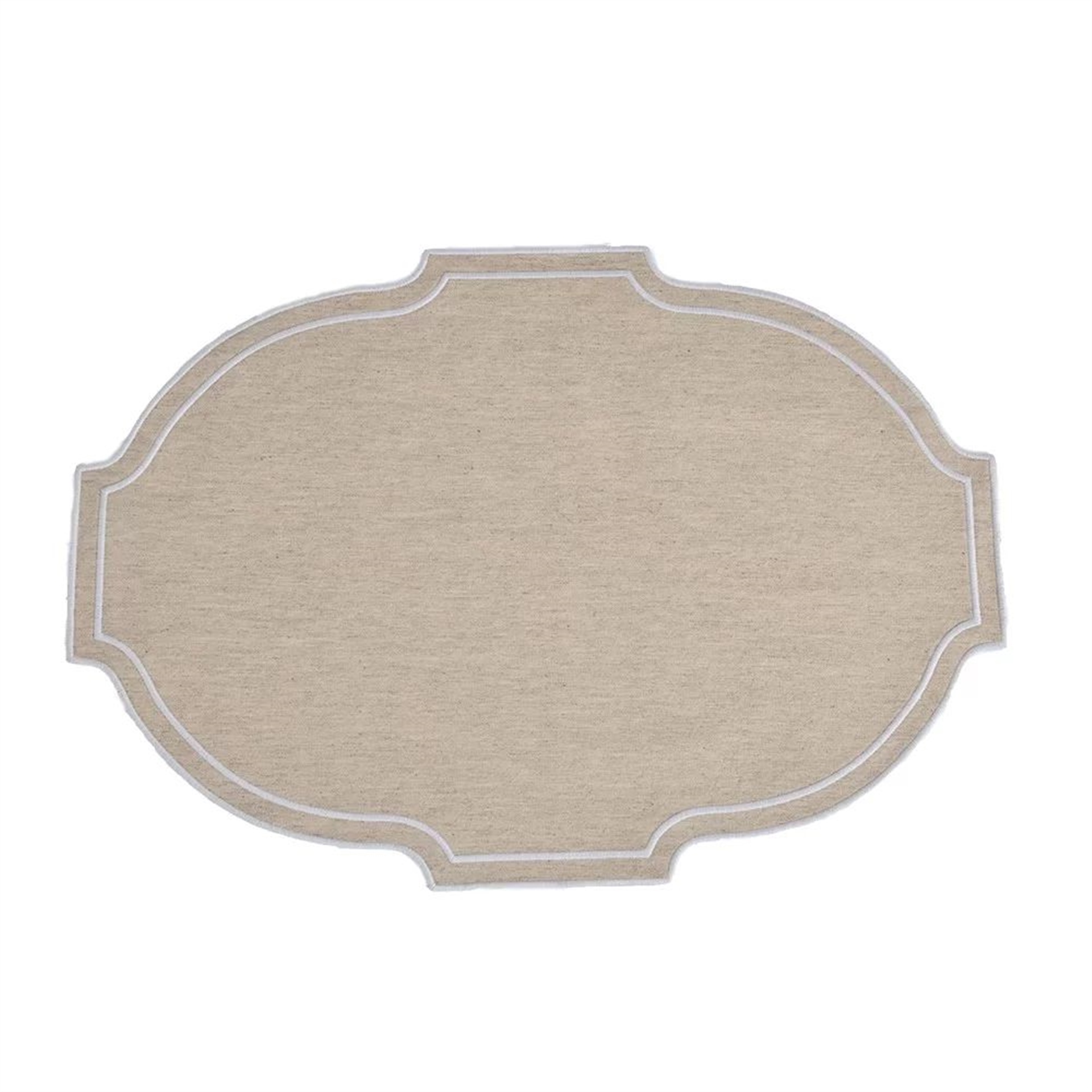 Derneme Naturel Beyaz Nakış Amerikan Servis