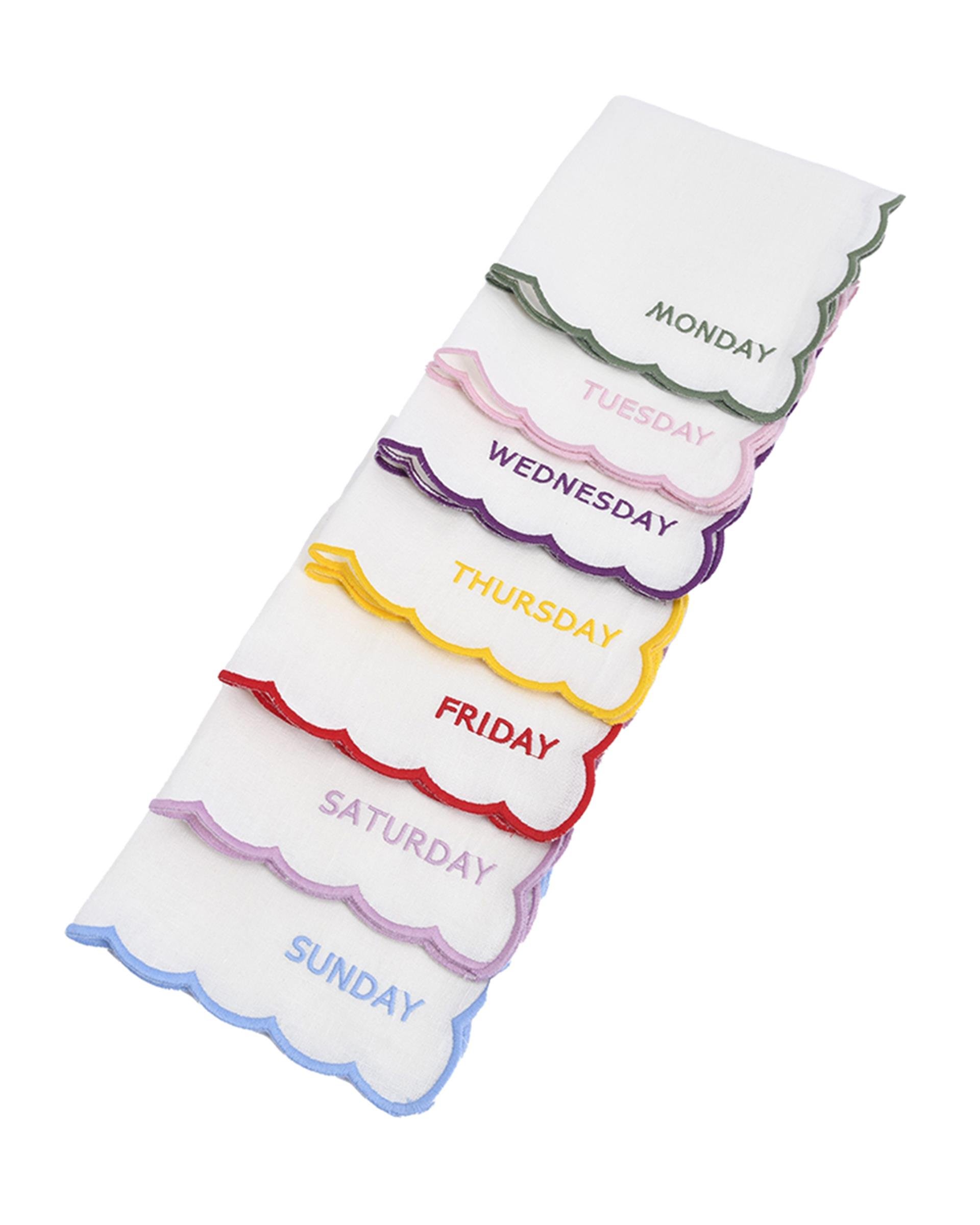 Haftanın Günleri Keten Peçete