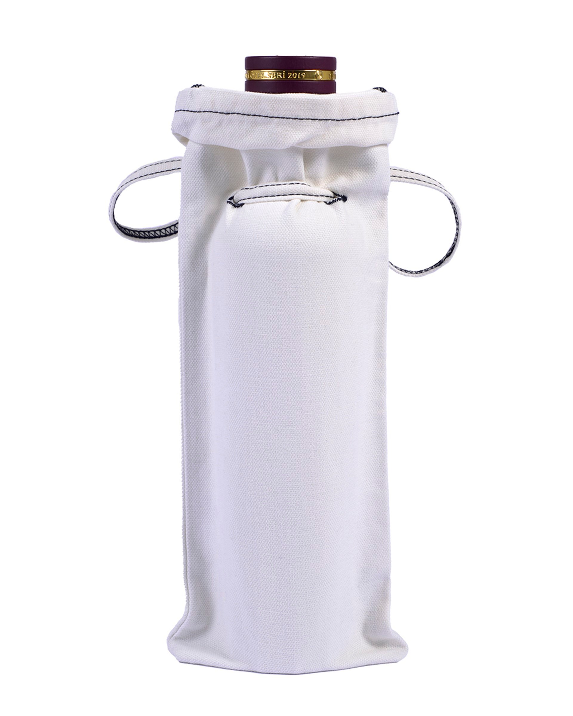 Kar Tanesi Nakışlı Ekru Şişe Kılıfı