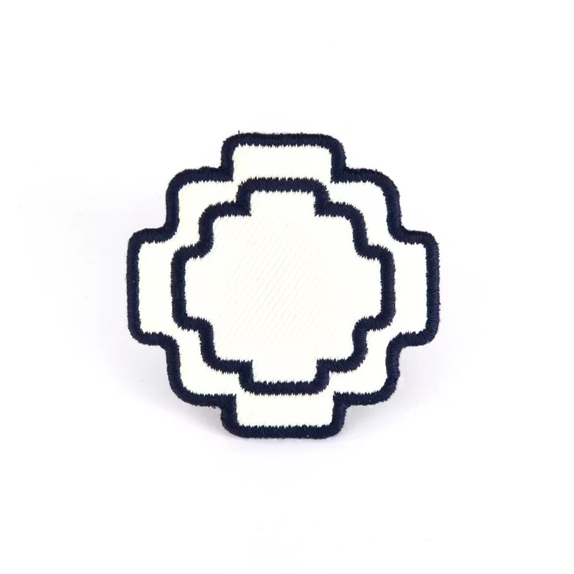 Lacivert Nakışlı Chakana Peçete Yüzüğü