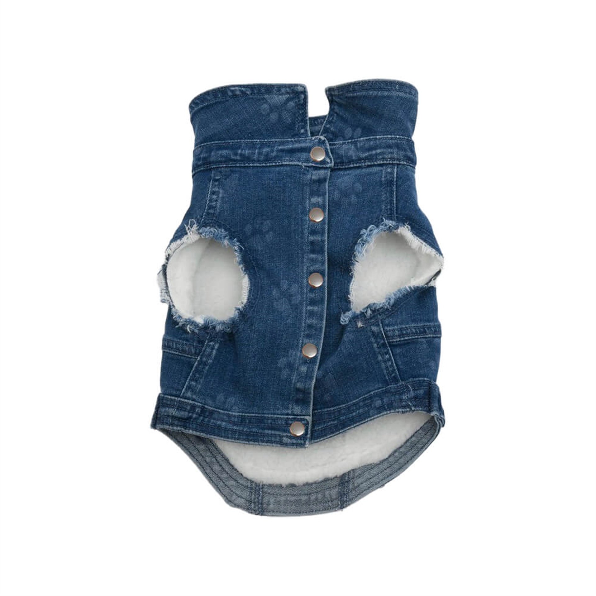 Pati Desenli Polarlı Köpek Ceketi