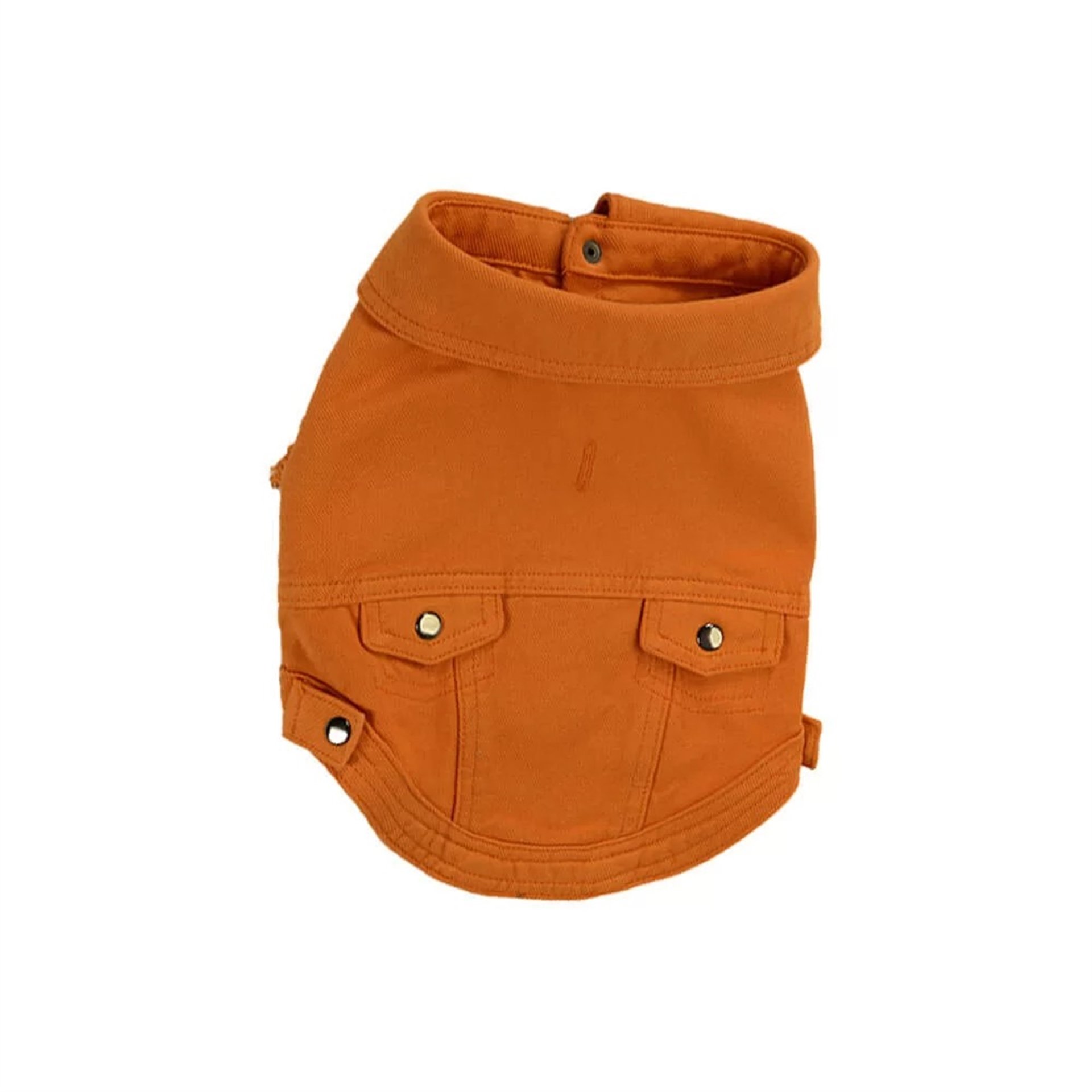 Turuncu Denim Köpek Ceketi