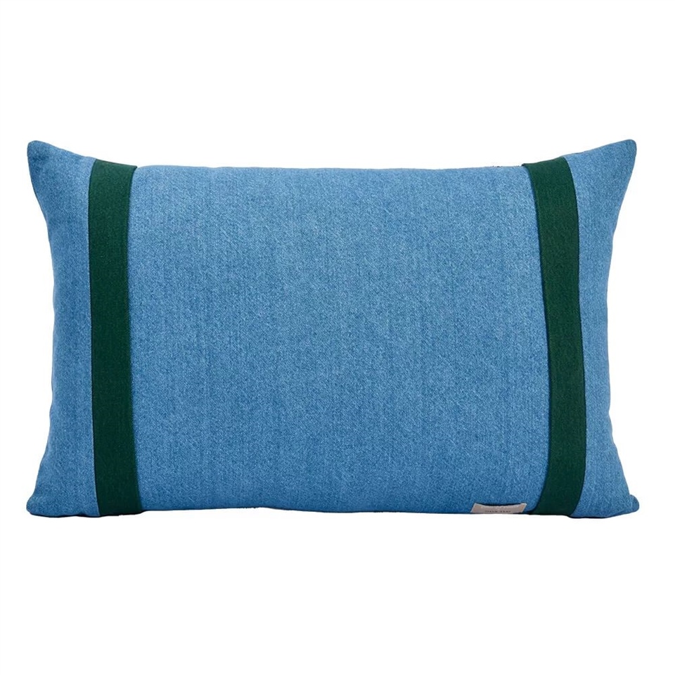 Wavy Ikat Green Pillow