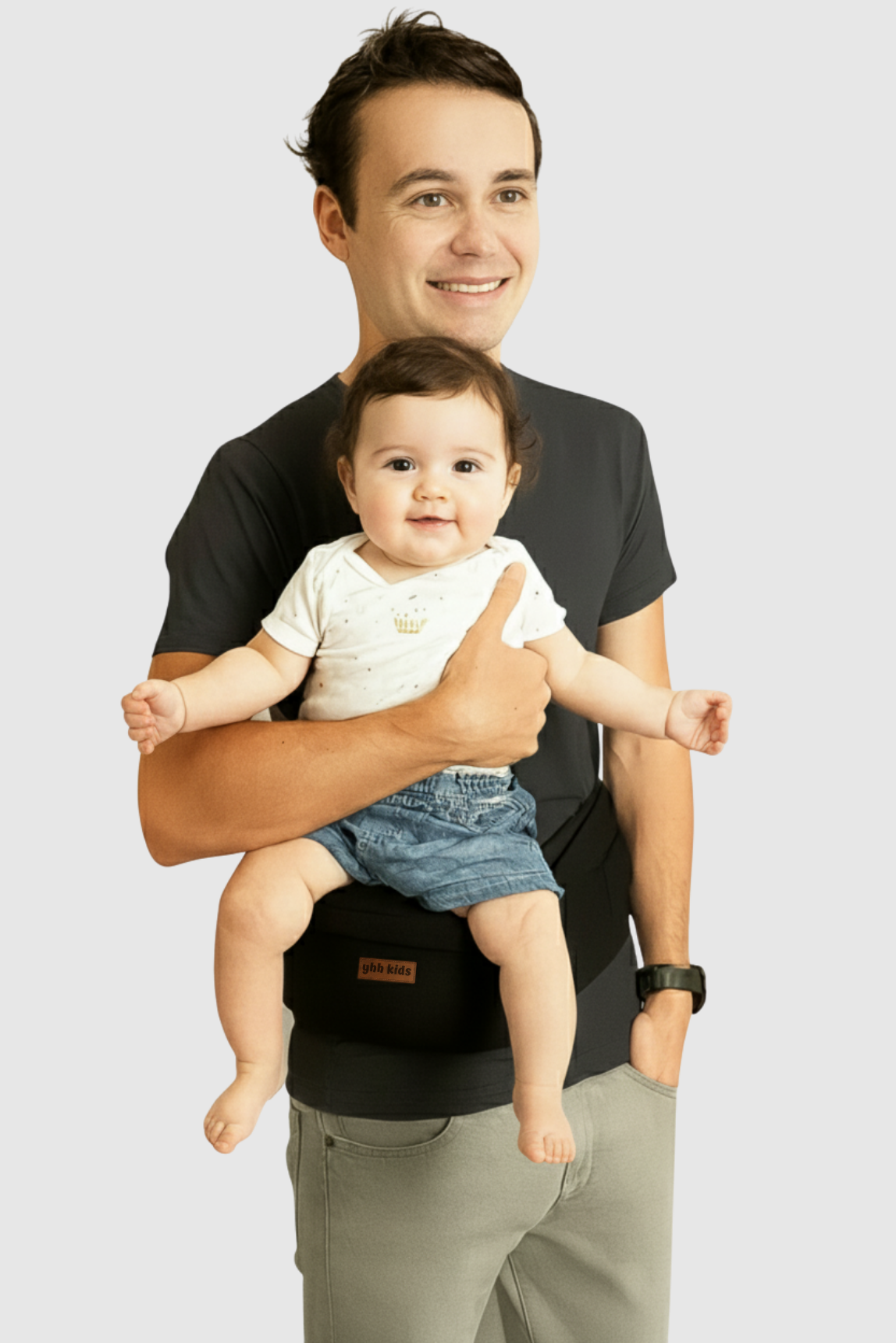 Ergonomik Ana Kucağı Bebek Taşıyıcı – Bel Destekli Kanguru, Baby Sling, Pratik Bebek Taşıma Çantası