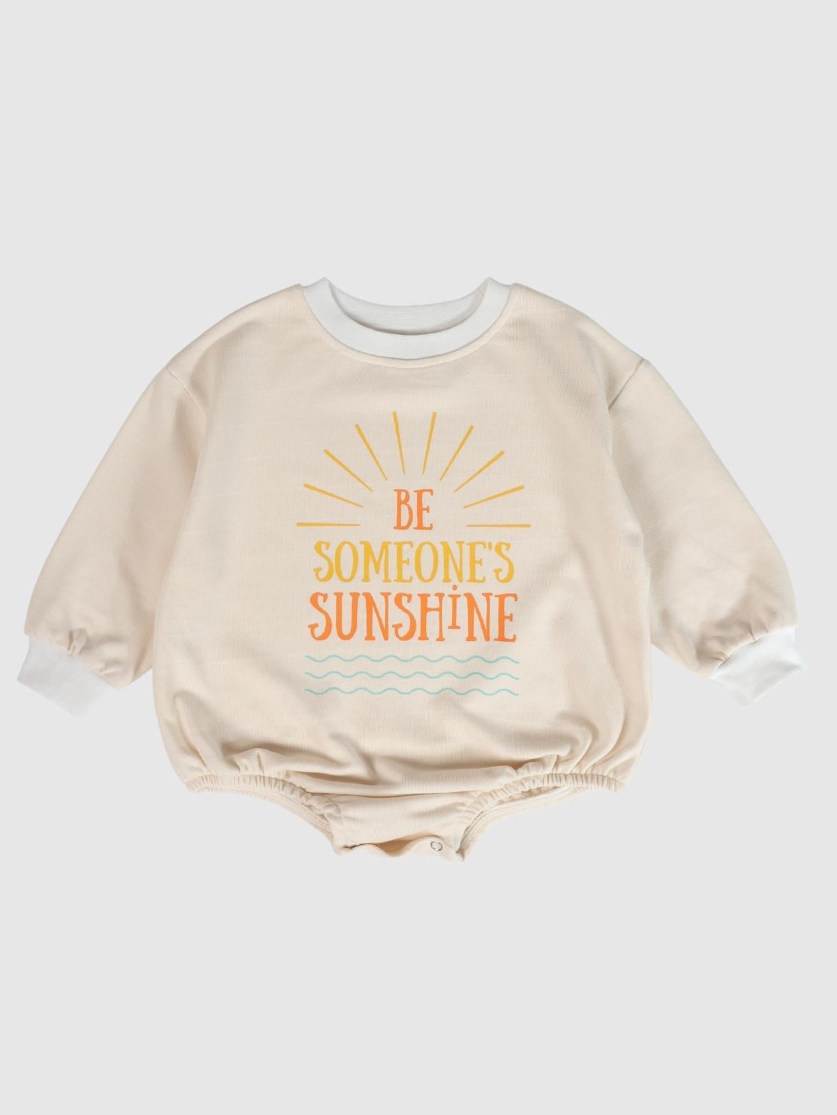 Bebek Oversize Sweatshirt Zıbın Bej