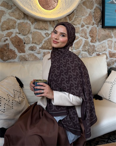 Acı Kahve Select Vual İpek Şal