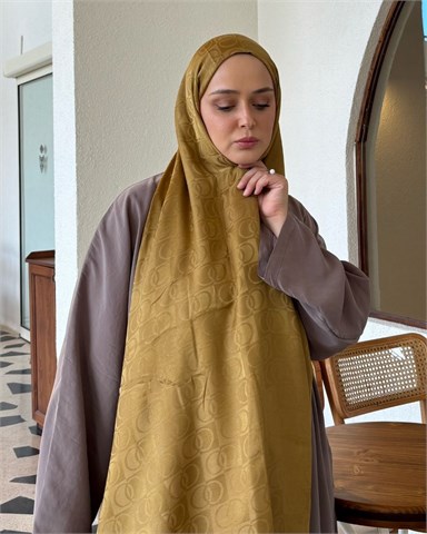Bal Köpüğü Imannoor Küçük Dama Desen Pamuk Jakar Şal