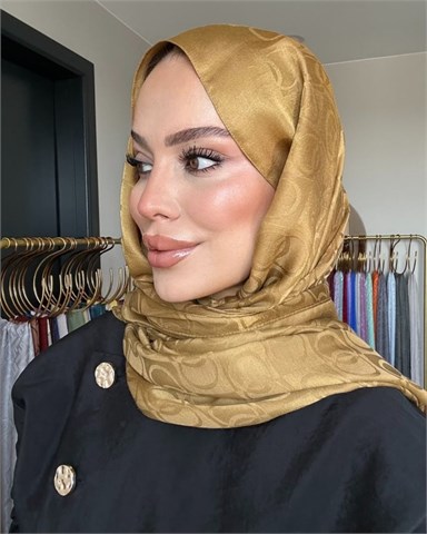 Bal Köpüğü Imannoor Küçük Dama Desen Pamuk Jakar Şal