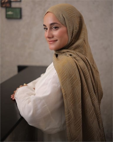 Bal Köpüğü Imannoor Ritim Desen Pamuk Jakar Şal