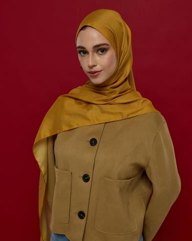 S-SARAYLI-48 Bal Revanı & Kumral Toprak Saraylı Desen Şal