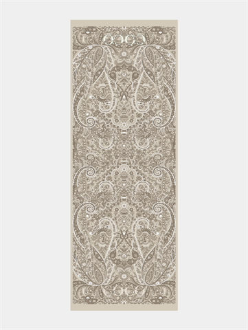 Bej Balamir Desen İpeksi Şal