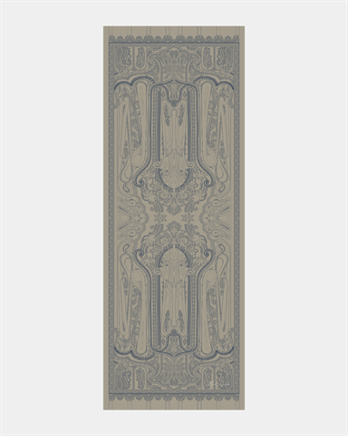 SV-HURREM-60 Bej & Lacivert Hürrem Desen  Şal