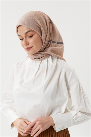 Bej - Morocco Pamuk Eşarp