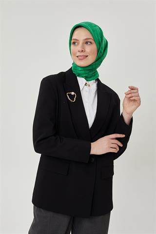 Benetton F Desen Parlak Jakar Eşarp