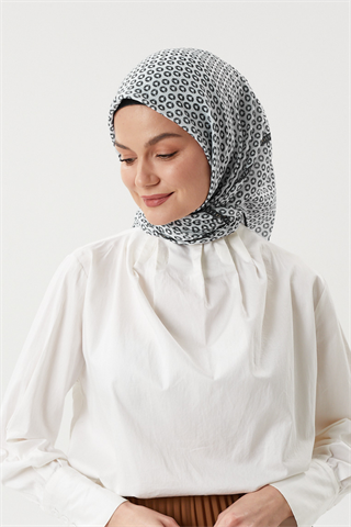 Beyaz - Morocco Pamuk Eşarp