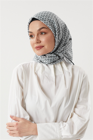 Beyaz - Morocco Pamuk Eşarp