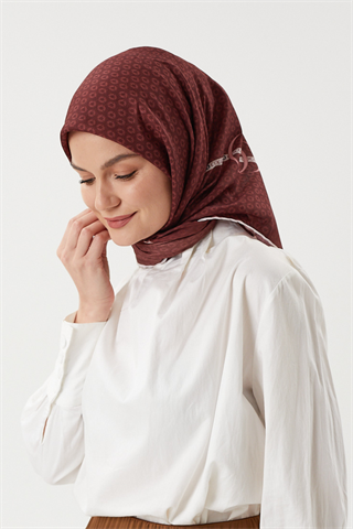 Bordo - Morocco Pamuk Eşarp