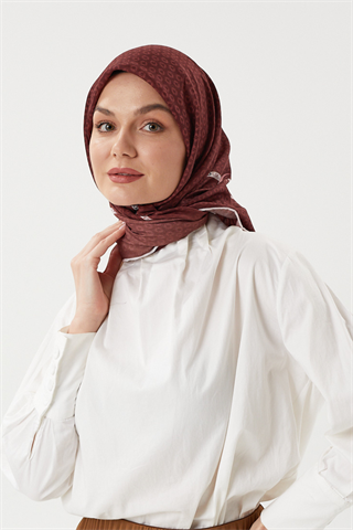 Bordo - Morocco Pamuk Eşarp