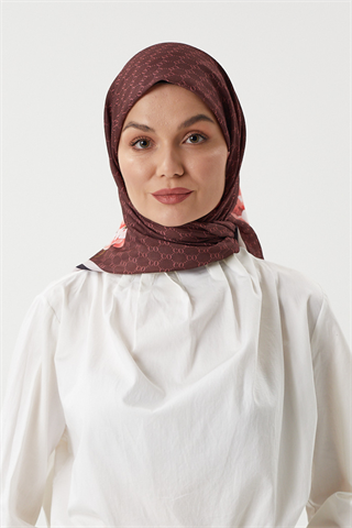 Bordo - Rose Pamuk Eşarp