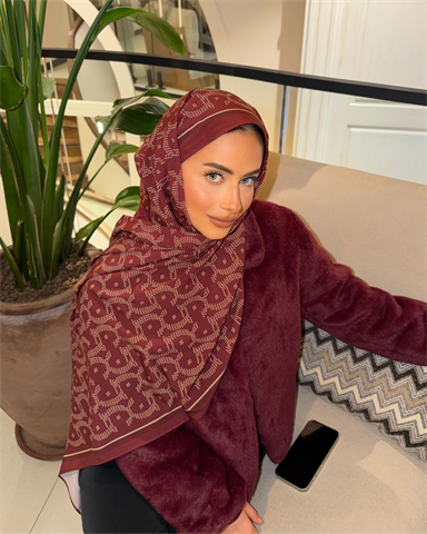 Bordo Select Pamuk Vual Şal