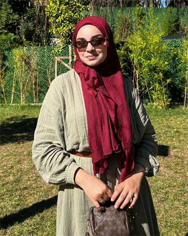 Bordo Terra Müslin Şal