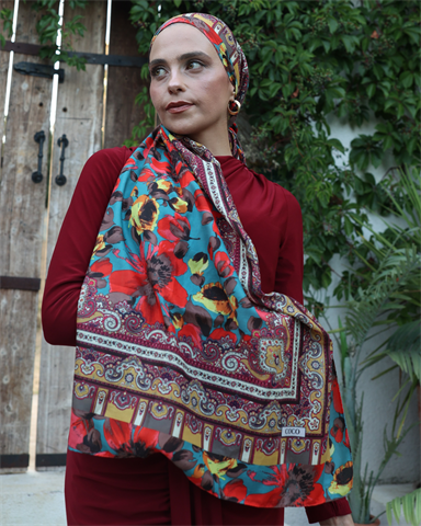 Bozkır Güneşi Silk Nomads Vual İpek Şal