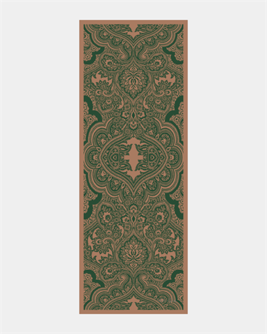 S-SULTANİ-20 Bronz Şafak & Orman Yeşili Sultani Desen Şal