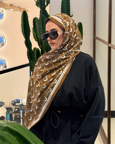 Camel Royal Vual İpek Şal