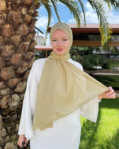 Ceviz Baklava Lyocell Bambu Jakar Şal