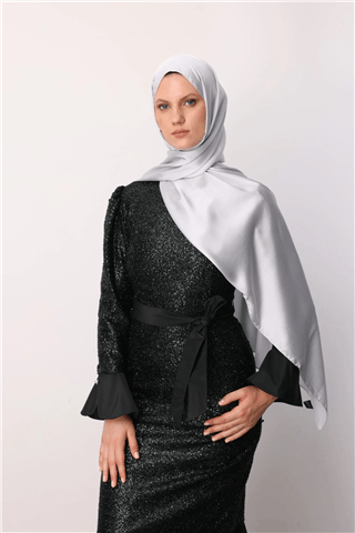 Açık Gri Diamond Aura Şal