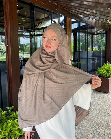 Fil Dişi Su Yolu Lyocell Bambu Jakar Şal