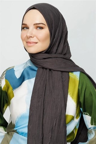 Koyu Füme Bambu Şal