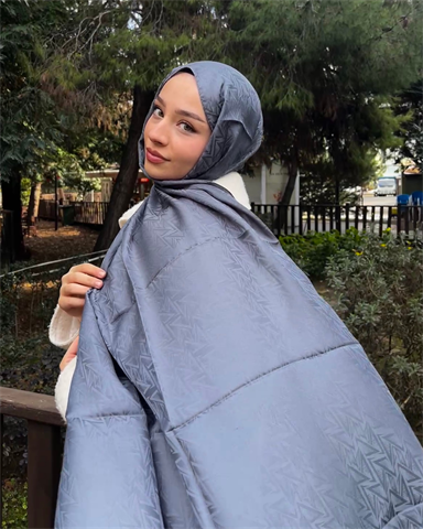 Füme Triya Desen Jakar Şal