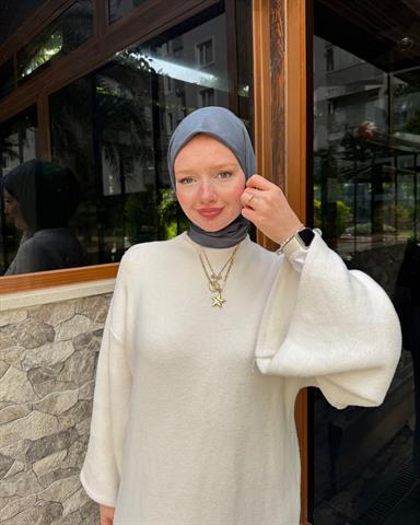 Füme Zikzak Lyocell Bambu Jakar Eşarp